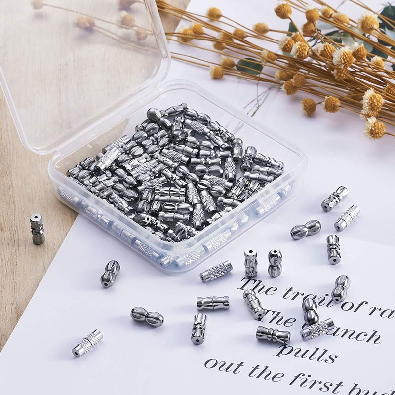 KISSITTY 100set/box Platinum Plated Brass Screw Twist Clasps 4 Mixed Shapes Metal Jewelry Clasp for DIY Jewelry Bracelet Necklace Making - Image 4